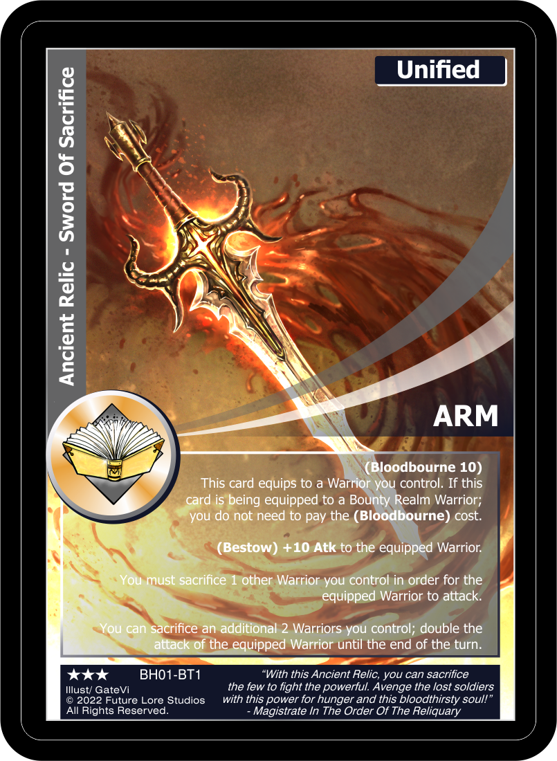 Ancient Relic – Sword Of Sacrifice