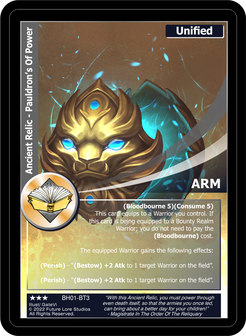 Ancient Relic – Pauldron’s Of Power