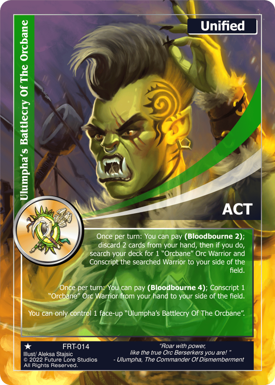 Ulumpha’s Battlecry Of The Orcbane