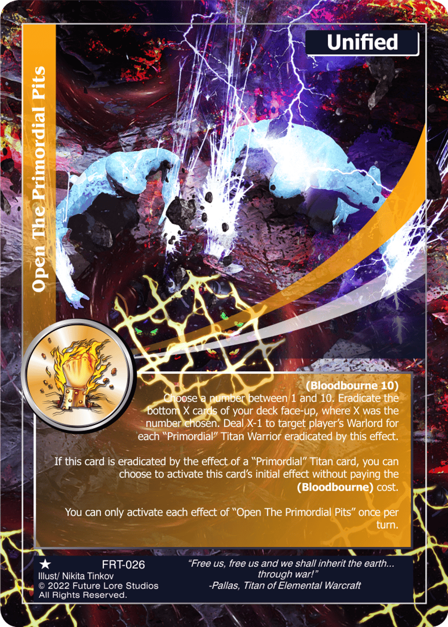 Open The Primordial Pits