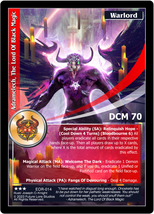 Adramelech, The Lord Of Black Magic