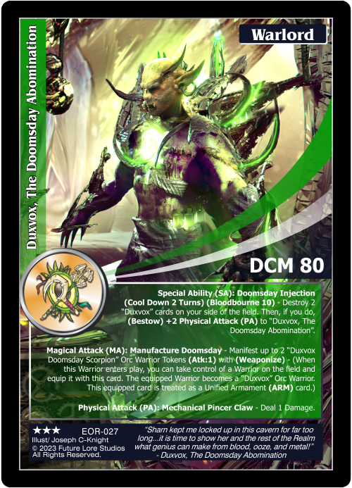 Duxvox, The Doomsday Abomination
