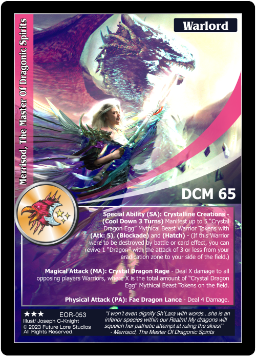 Merrisod, The Master Of Dragonic Spirits