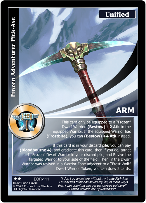 Frozen Adventurer Pick-Axe