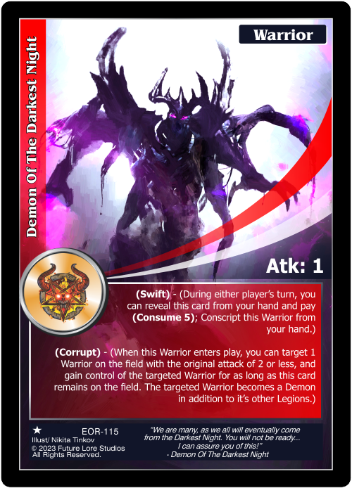 Demon Of The Darkest Night