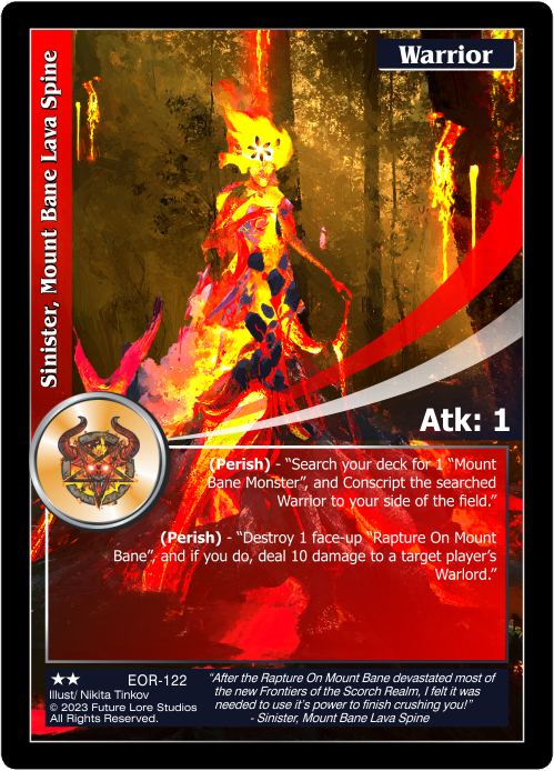 Sinister, Mount Bane Lava Spine