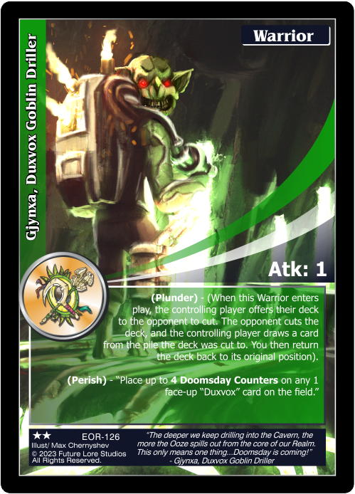Gjynxa, Duxvox Goblin Driller