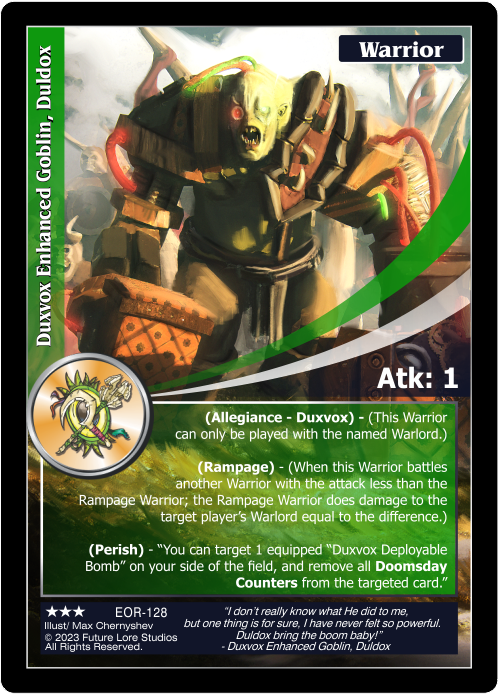 Duxvox Enhanced Goblin, Duldox