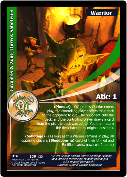 Cuvontes & Zune, Duxvox Saboteurs