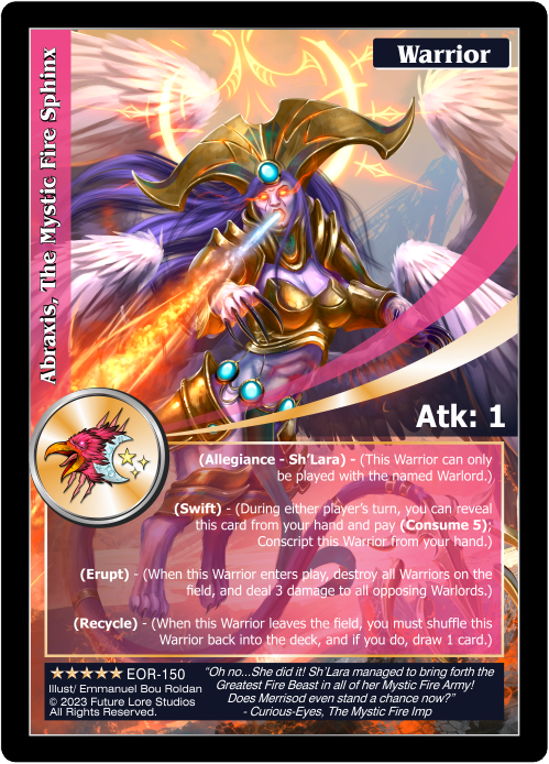 Abraxis, The Mystic Fire Sphinx