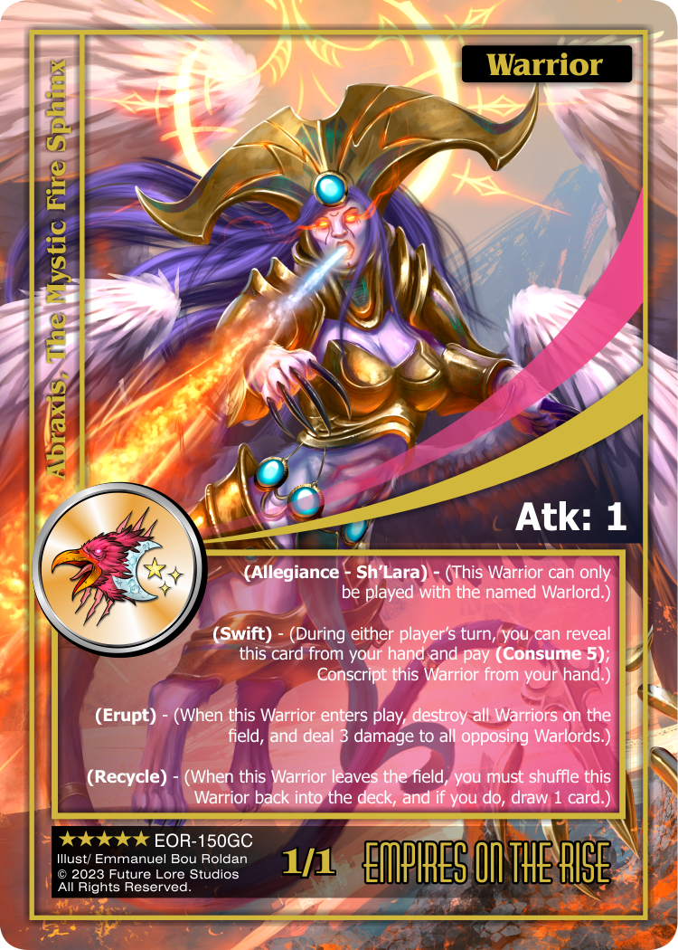 Abraxis, The Mystic Fire Sphinx