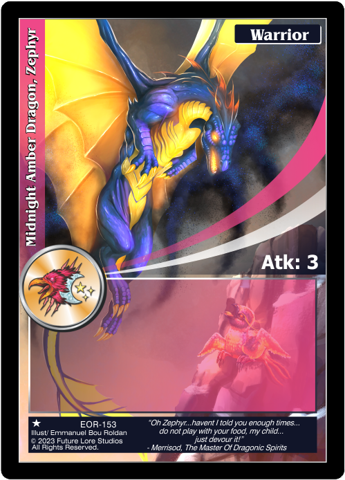 Midnight Amber Dragon, Zephyr