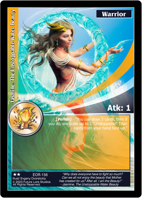 Jasmine, The Unstoppable Water Beauty