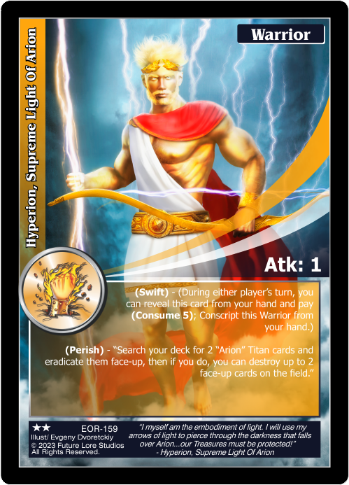Hyperion, Supreme Light Of Arion
