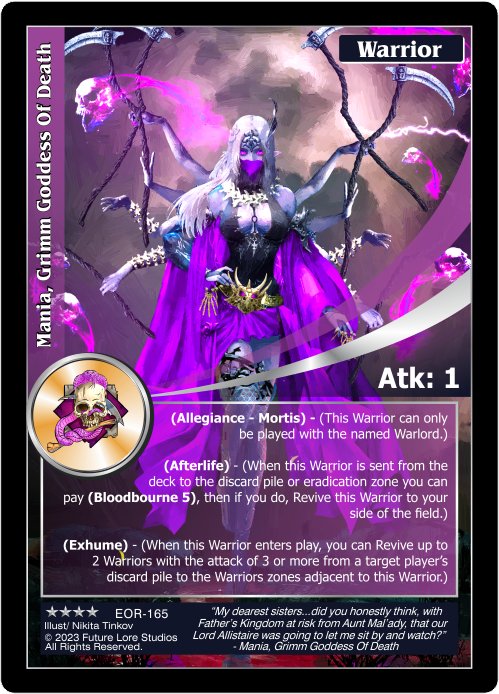Mania, Grimm Goddess Of Death