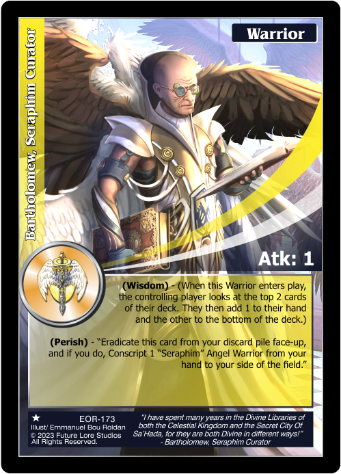 Bartholomew, Seraphim Curator