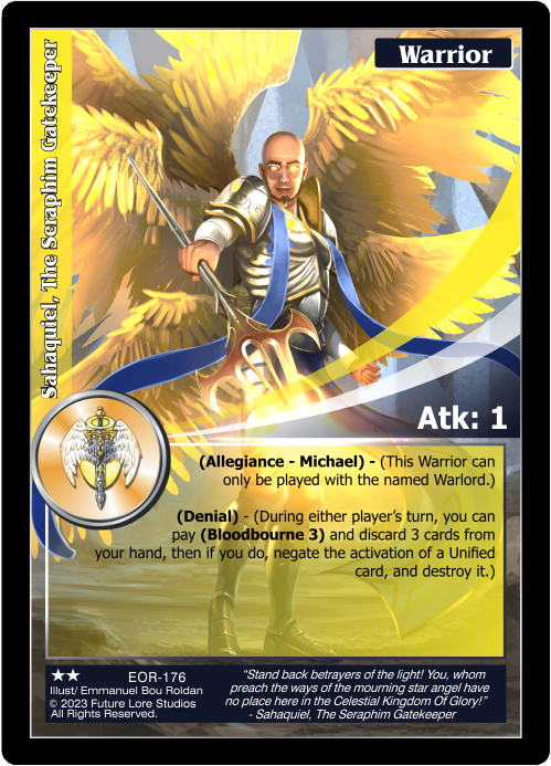 Sahaquiel, The Seraphim Gatekeeper