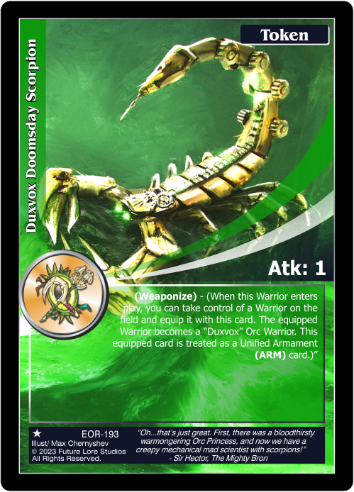 Duxvox Doomsday Scorpion