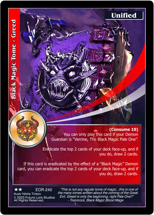 Black Magic Tome – Greed