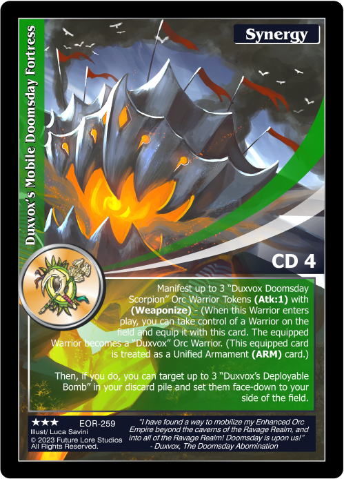 Duxvox’s Mobile Doomsday Fortress