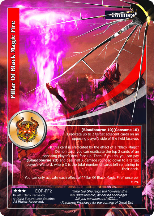 Pillar Of Black Magic Fire