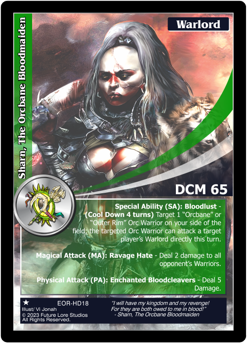 Sharn, The Orcbane Bloodmaiden