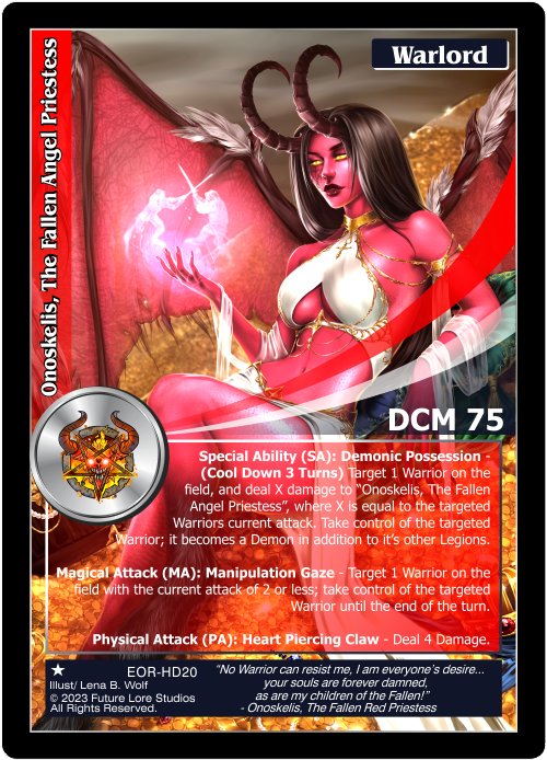 Onoskelis, The Fallen Angel Priestess