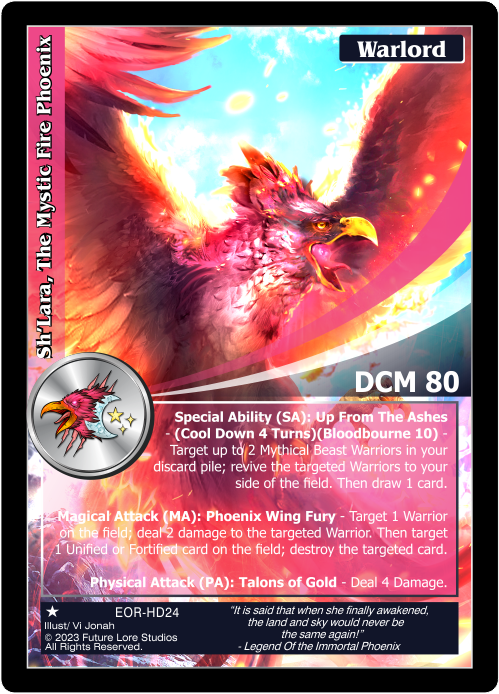 Sh’Lara, The Mystic Fire Phoenix