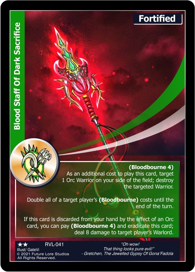 Blood Staff Of Dark Sacrifice