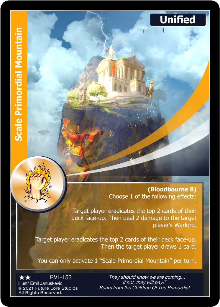 Scale Primordial Mountain