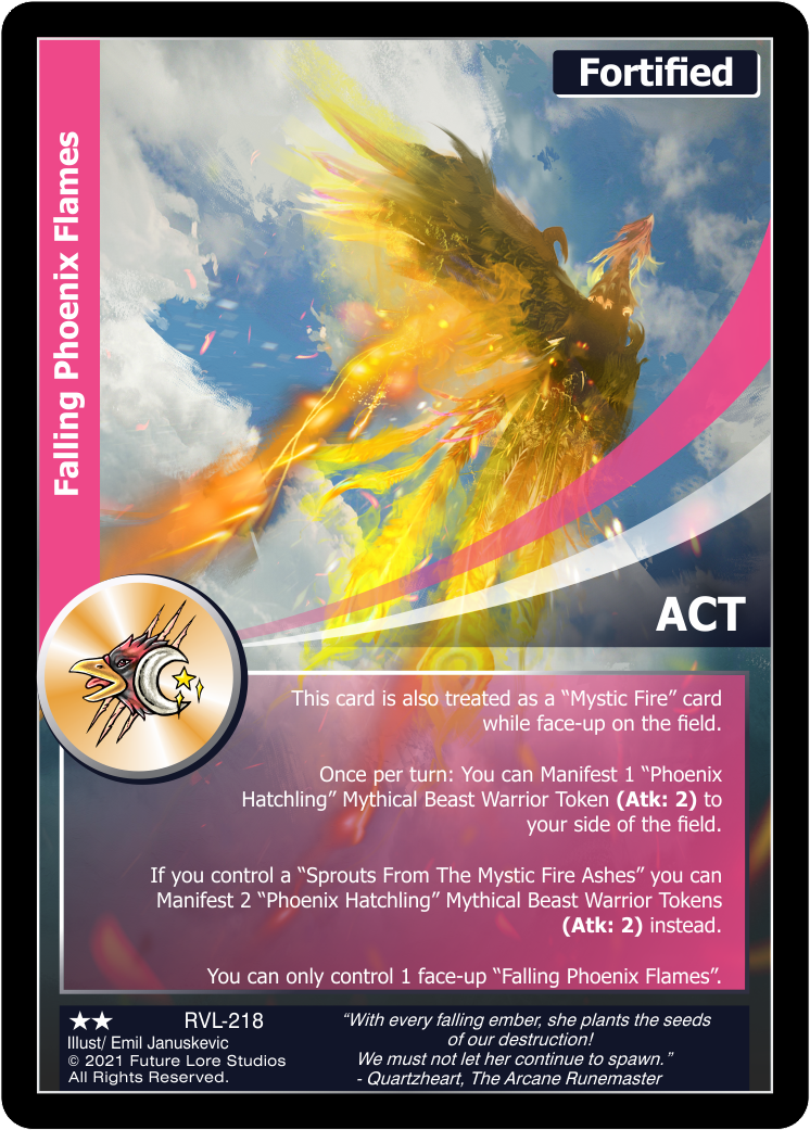 Falling Phoenix Flames