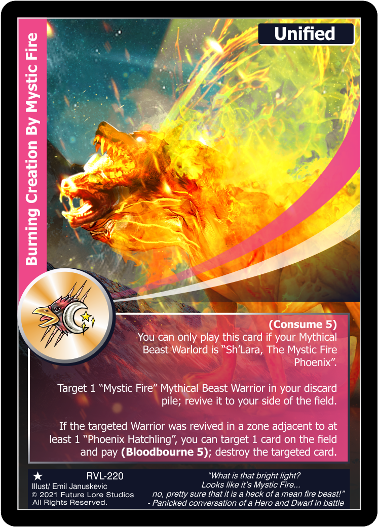 Burning Creation By Mystic Fire