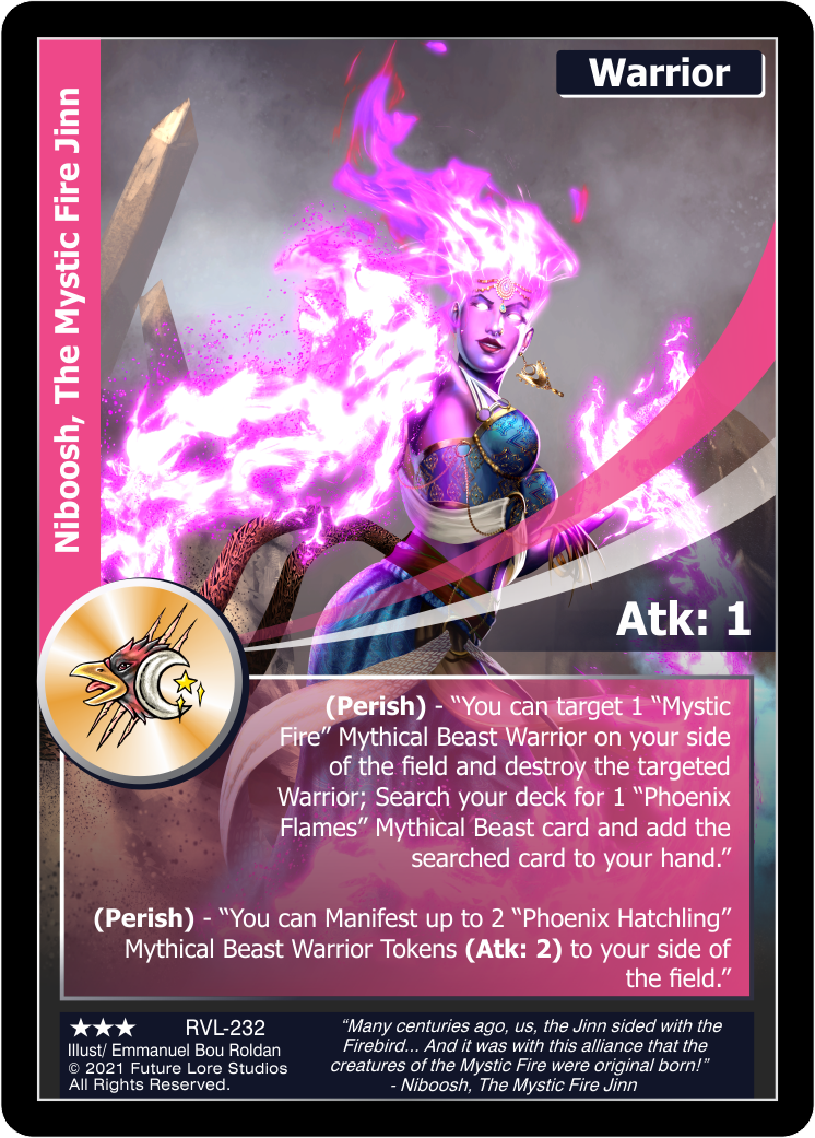 Niboosh, The Mystic Fire Jinn