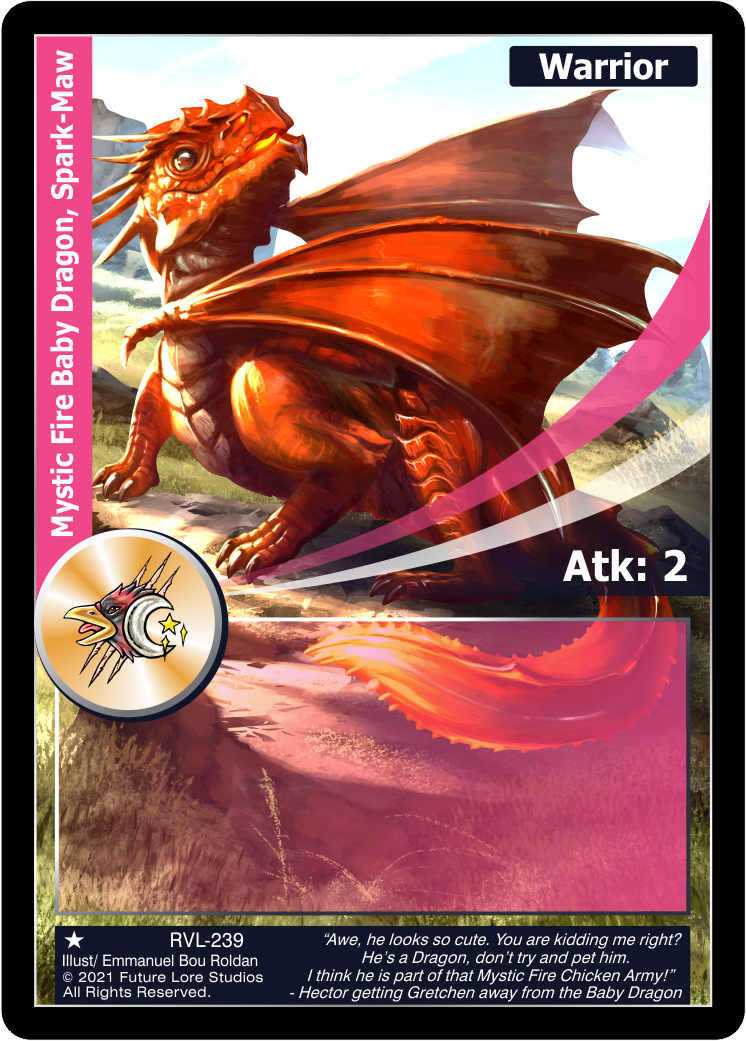 Mystic Fire Baby Dragon, Spark-Maw