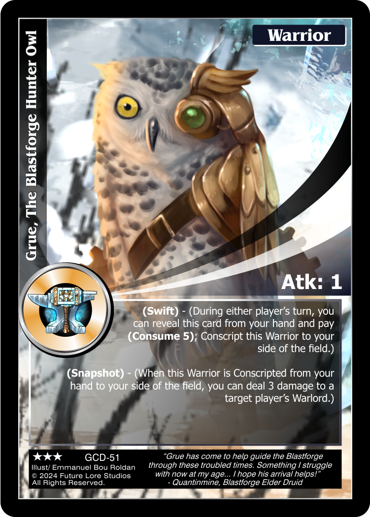 Grue, The Blastforge Hunter Owl