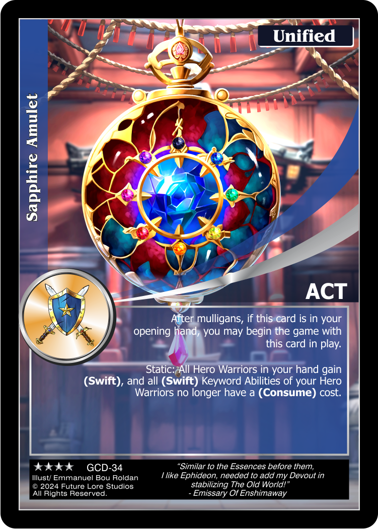 Sapphire Amulet