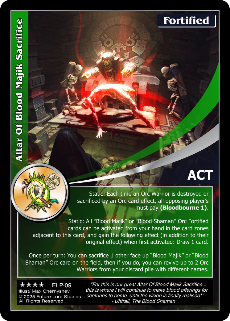 Altar of Blood Majik Sacrifice