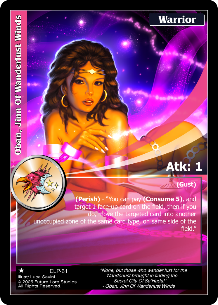 Oban, Jinn of Wanderlust Winds