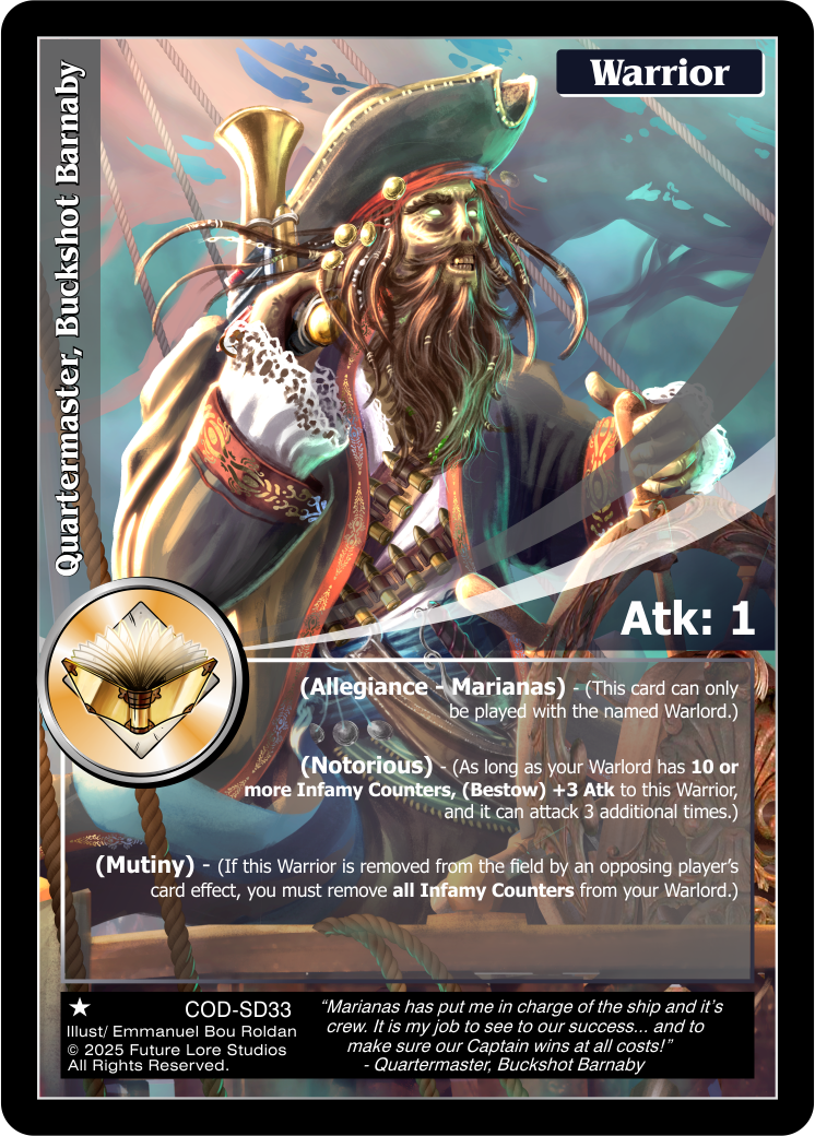 Quartermaster, Buckshot Barnaby