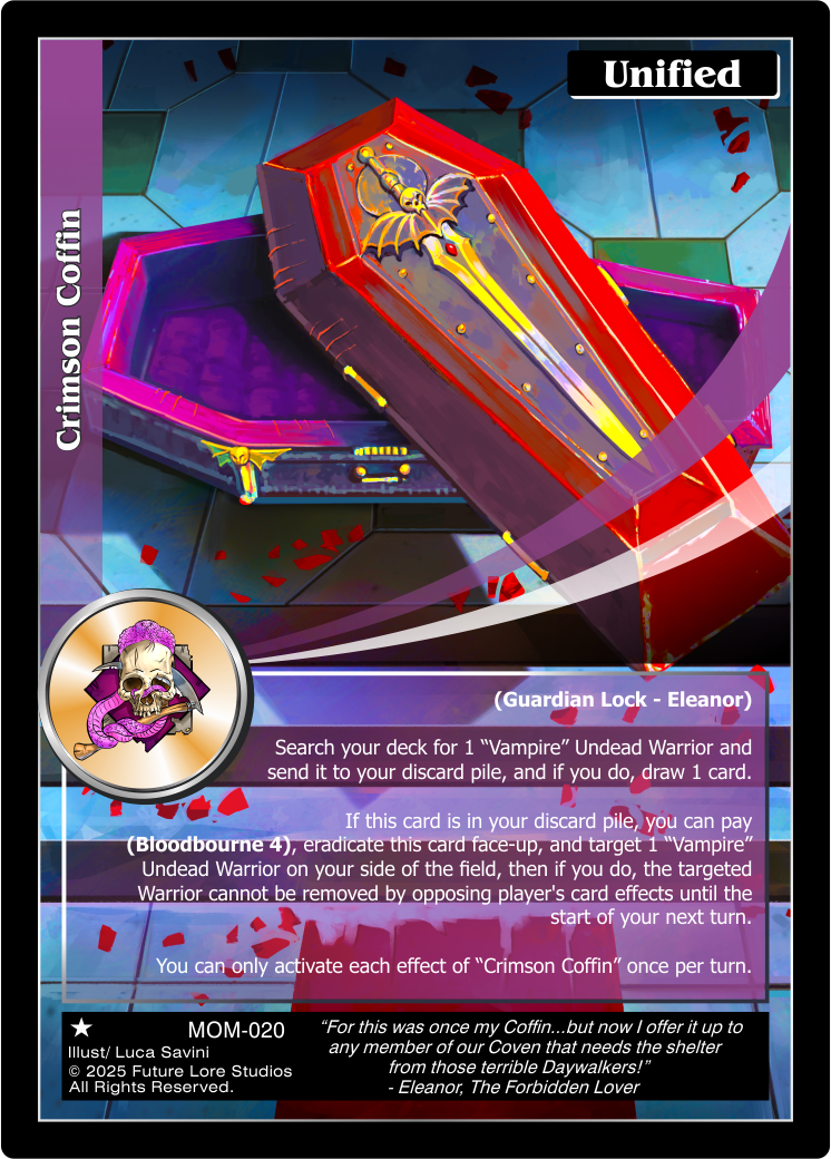 Crimson coffin