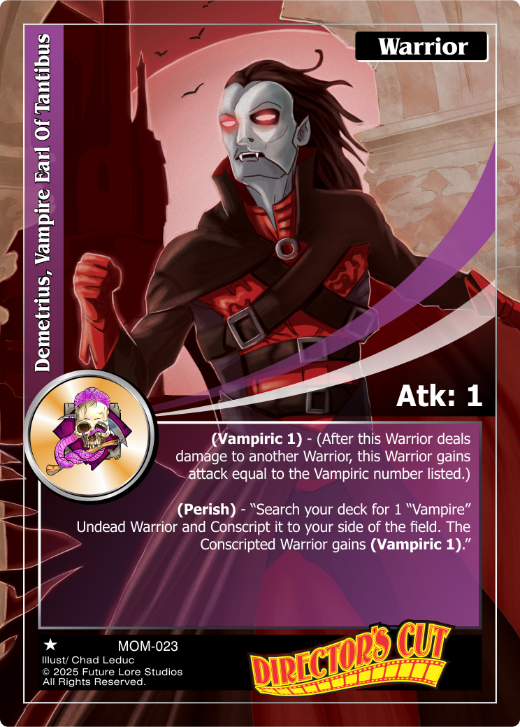 Demetrius, Vampire Earl of Tantibus