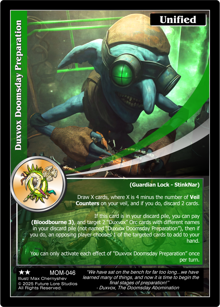 Duxvox Doomsday Preparation