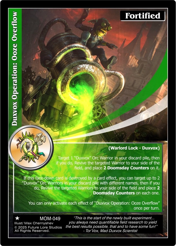 Duxvox Operation: Ooze Overflow