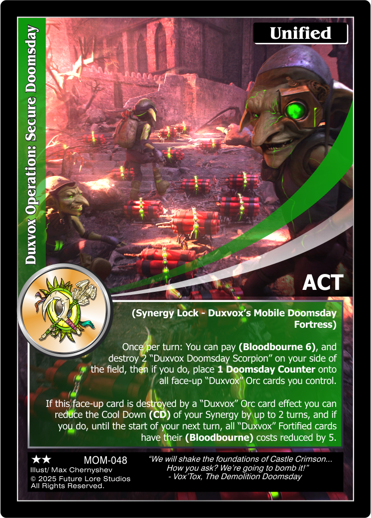 Duxvox Operation: Secure Doomsday