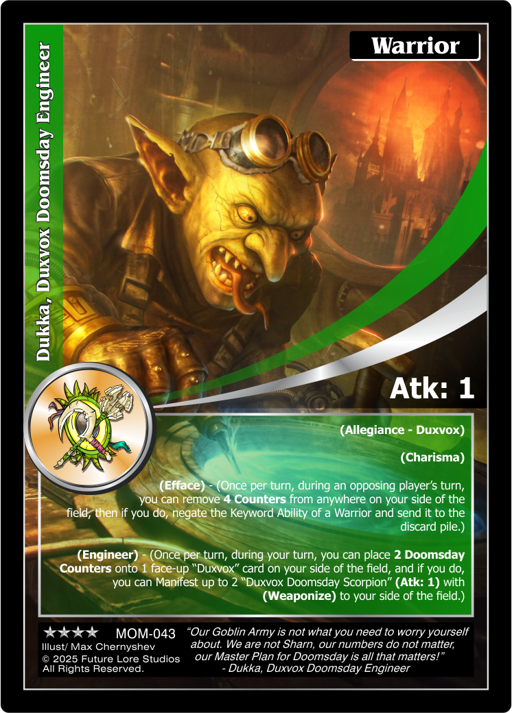 Dukka, Duxvox Doomsday Engineer