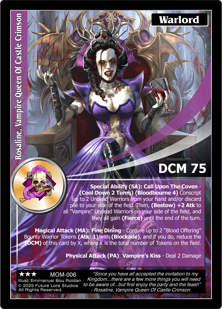 Rosaline, Vampire Queen Of Castle Crimson