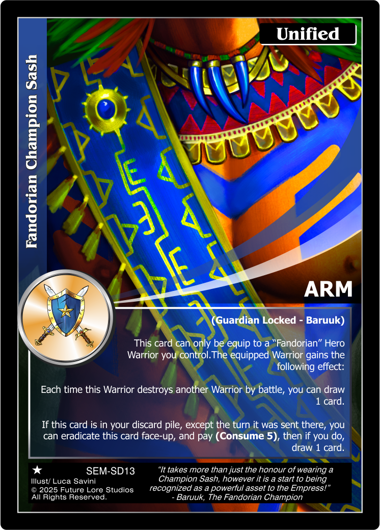 Fandorian Champion Sash