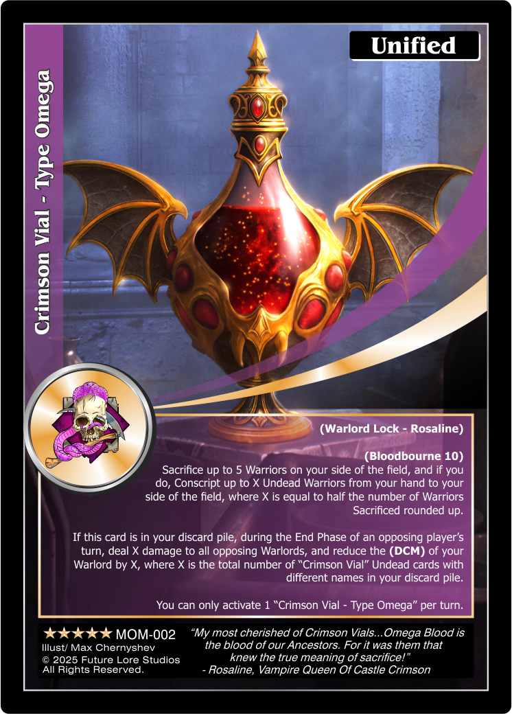 Crimson Vial – Type Omega