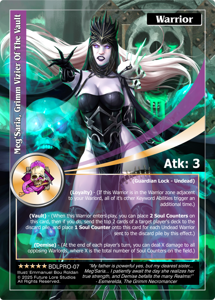 Meg’Saria, Grimm Vizier Of The Vault
