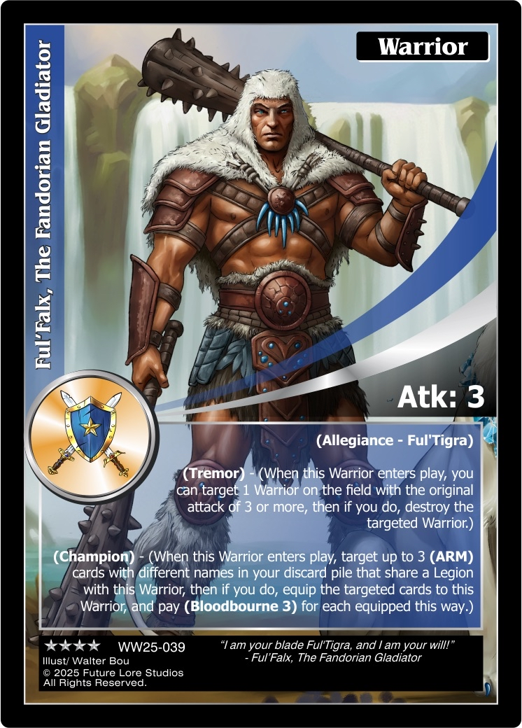 Ful’Falx, The Fandorian Gladiator